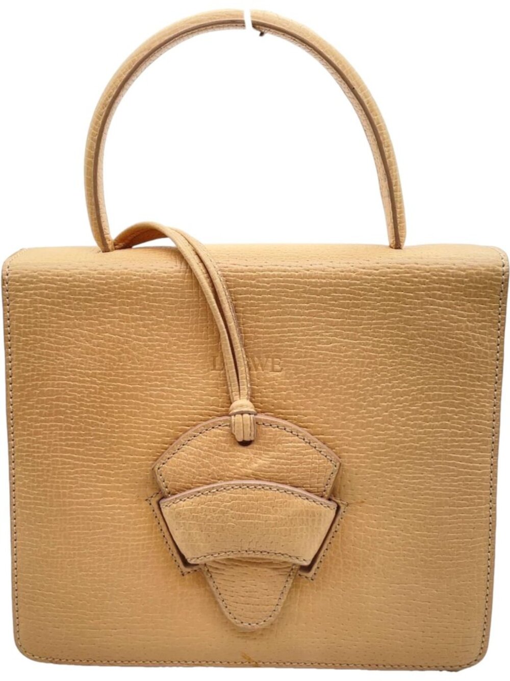 469379CR T6 Loewe Hand Bag Beige Leather
